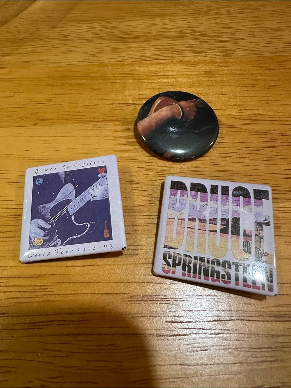 VINTAGE Bruce Springsteen Pins | Set of 3